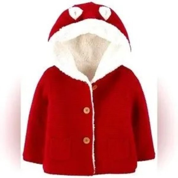 Carter's Baby Sherpa-Lined Cardigan - Picture 1 of 4